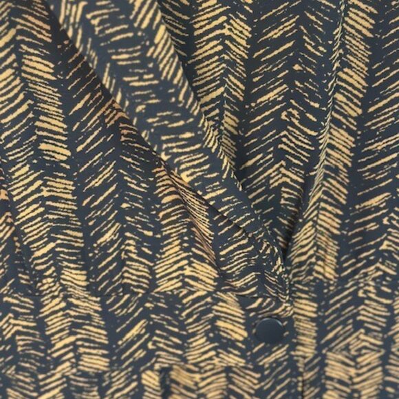 Boho Leaf Print Button Front Jumpsuit - Picture 4 of 8